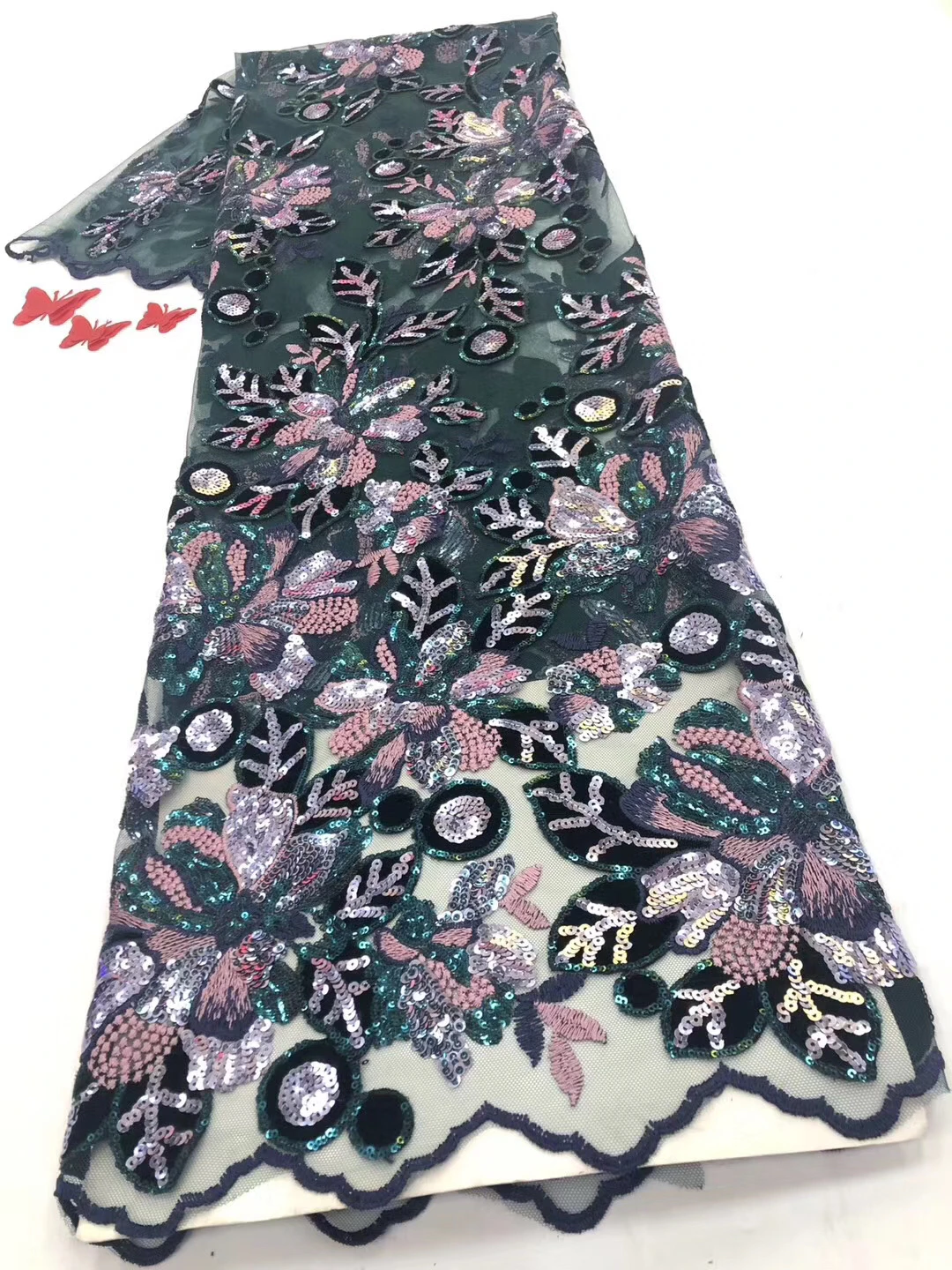 

Африканская кружевная ткань 2021 французская кружевная ткань с блестками вышивка Нигерия Тюль кружевная ткань D3762