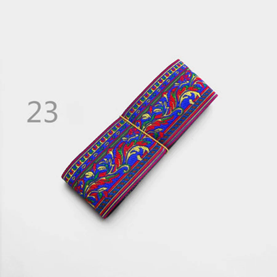 7 м/лот 50 мм этническое кружевное вышитое лентами тканевое шитье планки племени