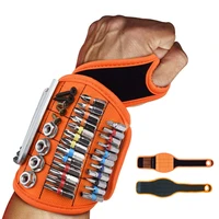 magnetic wrist straps winded thumb fixed wristbands 16 strong magnet electrician wrist tool belt suction screws nails drill bit
