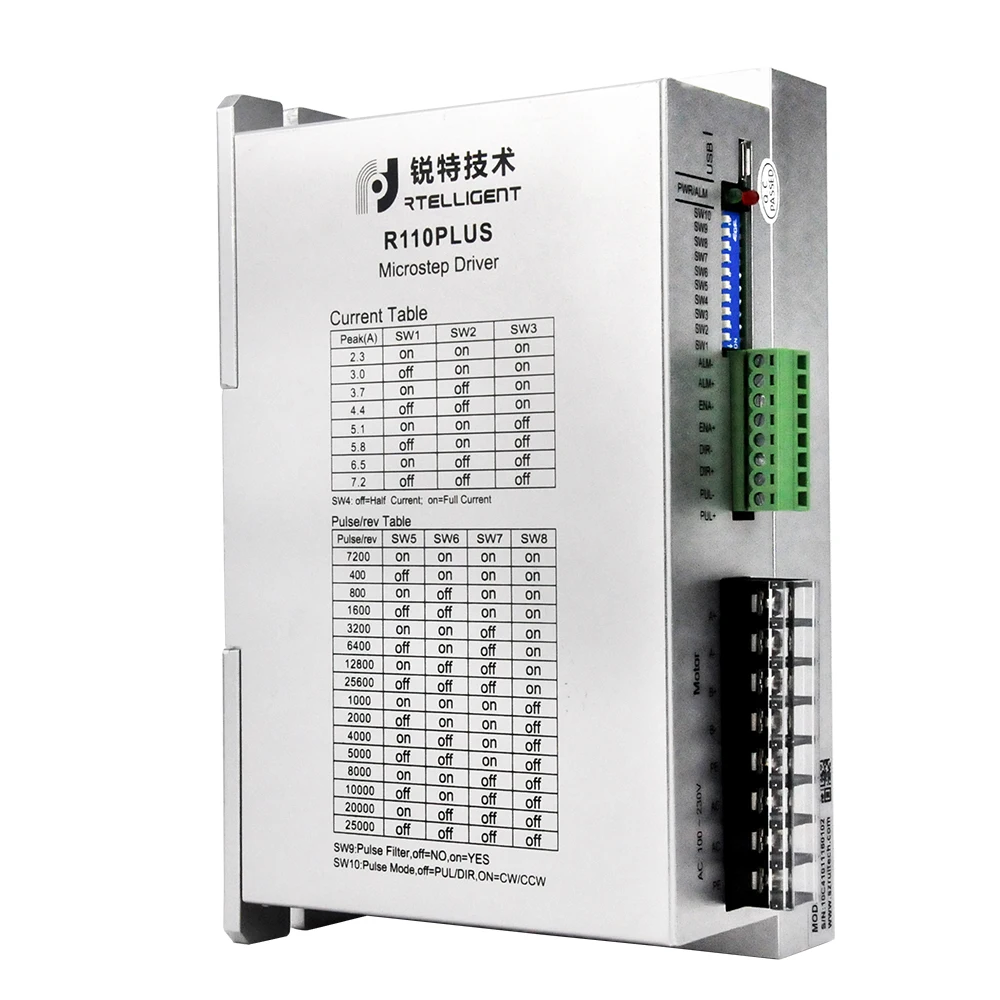 Драйвер шагового двигателя Rtelligent Nema 42 43 100 ~ 110 В переменного тока высокое