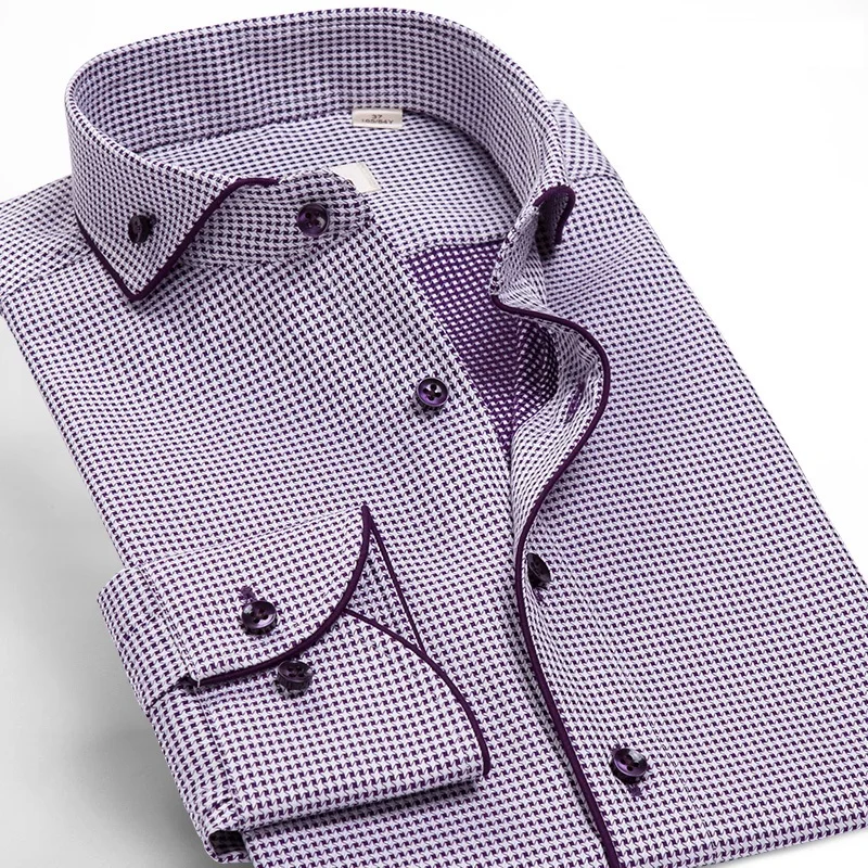 Deepocean, рубашка-смокинг, стильные, Camisa Social Masculina, хлопок, брендовая рубашка, белая, chemise homme, французские облегающие рубашки - Цвет: DDX86517L