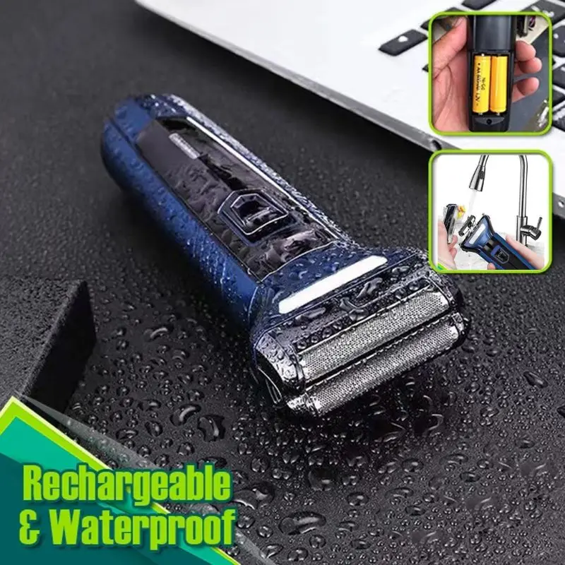 

Cordless Electric Shavers Hair Clippers, Rechargeable Nose Hair trimmer for men Wet Dry Electric Shavers Men, Waterproof 3 In 1