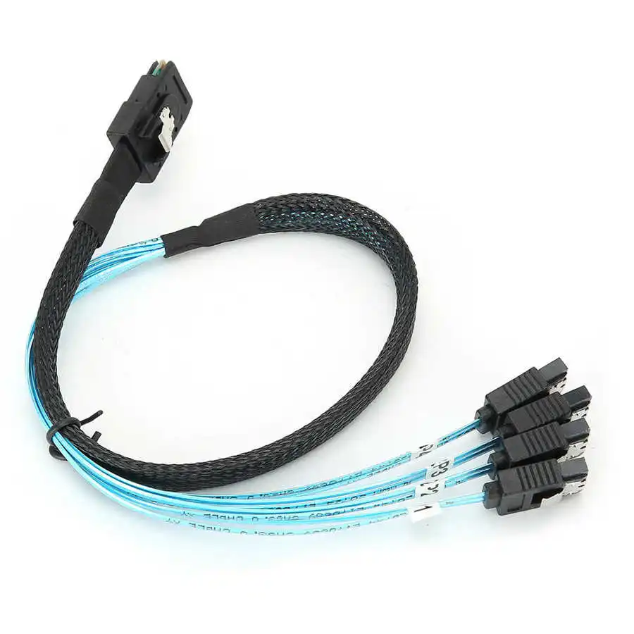 G0101 Mini SAS Cable 36P SFF-8087 to 4SATA Server Data Line Computer Accessories | Компьютеры и офис