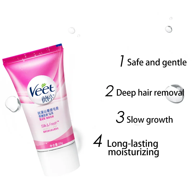 Крем для удаления волос Veet безболезненное средство на коже подмышек ног и рук