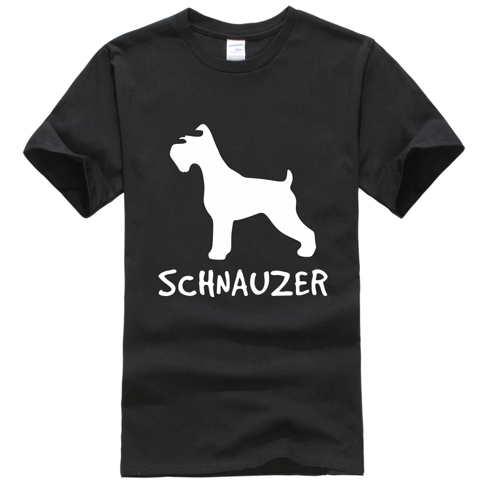SCHNAUZER dog lover owner футболка унисекс модная женская мужская с коротким рукавом Модная