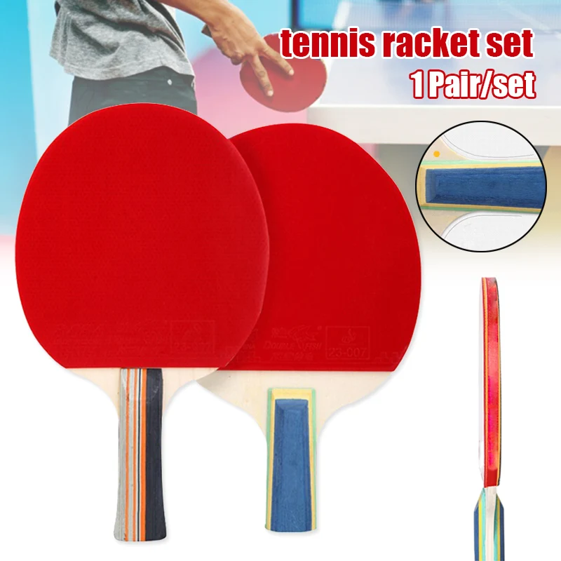 

High PingPong Paddle Set 2 Racket 3 Balls Table Tennis Game Training Accessories Kit for Indoor Outdoor DOG88