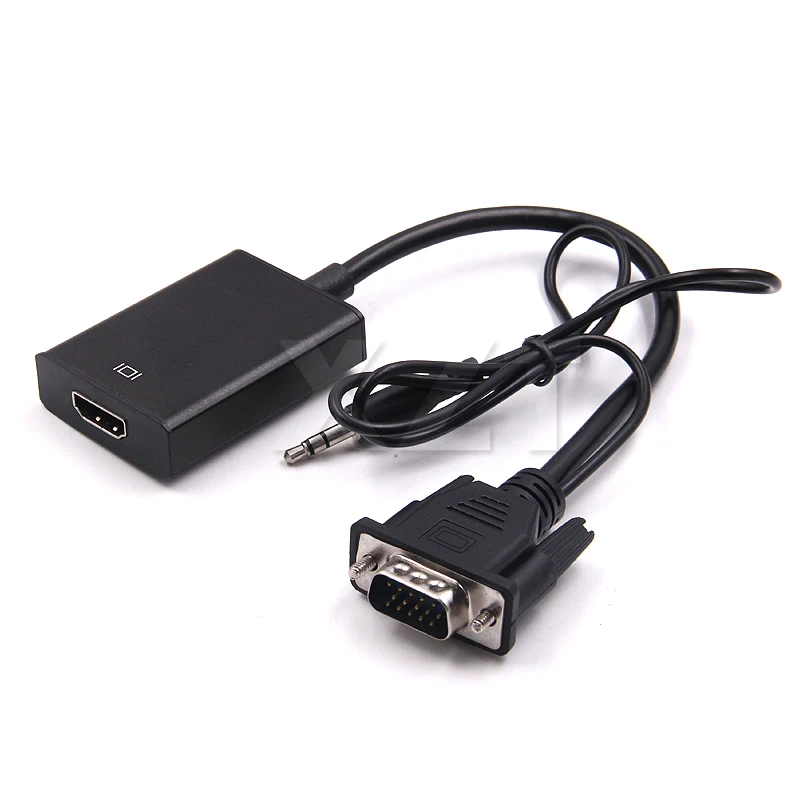 Переходник VGA папа мама с аудиовыходом 1080P USB адаптер питания для ПК ноутбука