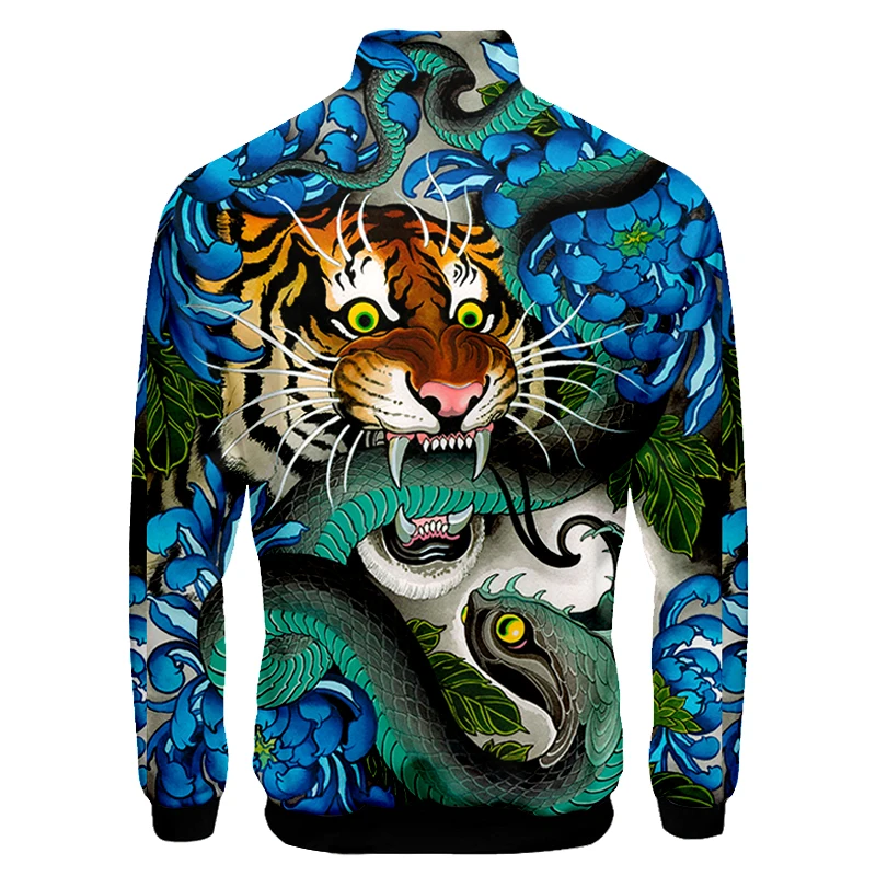 Куртка мужская с воротником-стойкой Повседневная Верхняя одежда большого