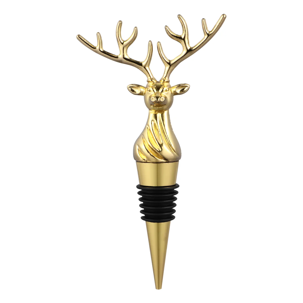 

1 Pc Alloy Elk Head Shape Bottle Plug Bottle Stoppers