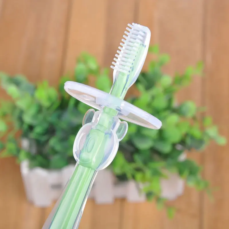 Мягкая Силиконовая зубная щетка для младенцев мультяшная молярная ухода за