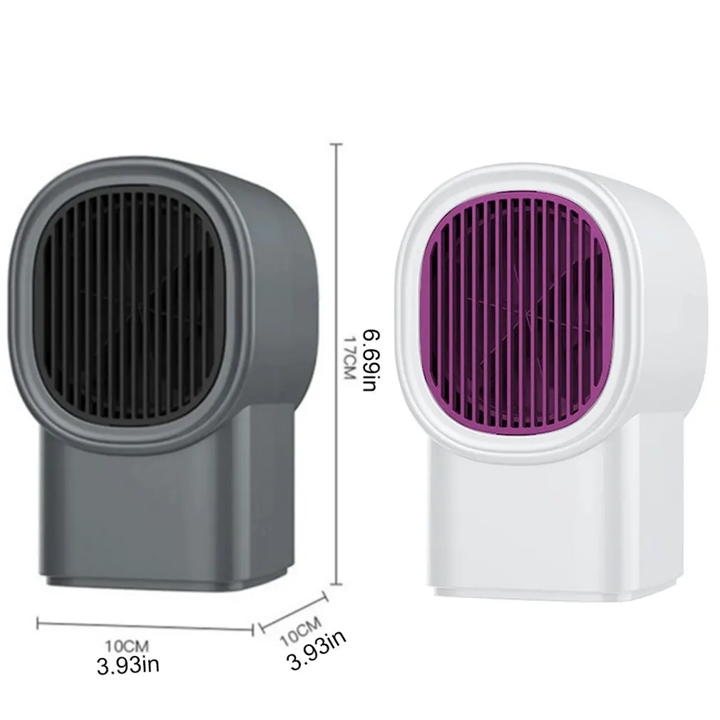 

Home 400W Rechargeable Mini Small Heater Home Office Leafless Heater Hot Fan Super Quiet And Warm Fan