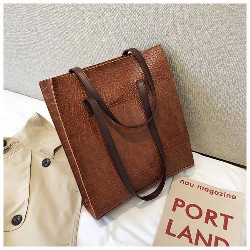 Модные женские сумки с крокодиловым узором кожаные дамские сумочки роскошные