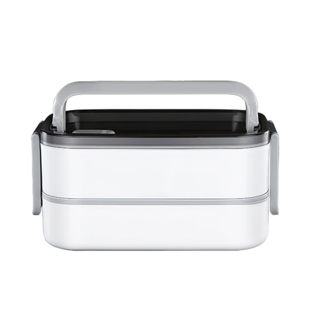 

With Bag Microwae Heating Lunch Container For School Kids Office Worker Storage Containers Double Division Microwave Tableware