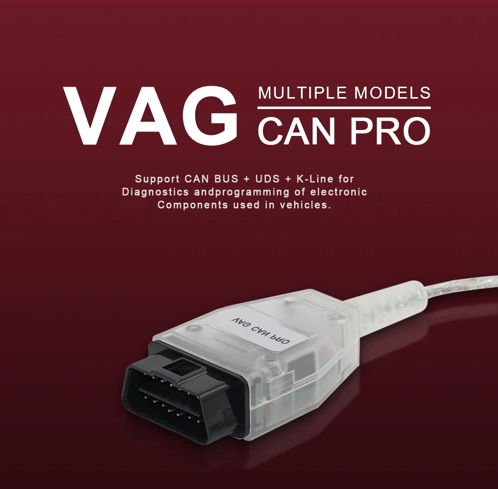 VAG CAN PRO BUS+ UDS+ K-line S.W версия 5.5.1 VCP сканер obd2 автомобильный диагностический инструмент сканер