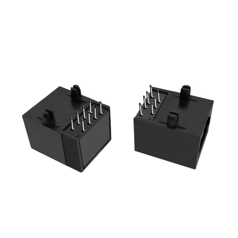 RJ 45 розетка 8PIN прямая вилка вертикальный SMT RJ45 разъем 8P8C все пластиковые платы 90