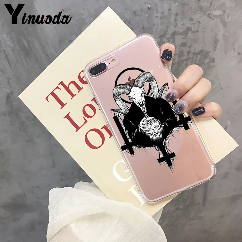Yinuoda защитный чехол для телефона с принтом пентаграммы в виде сатанической iPhone 8 7
