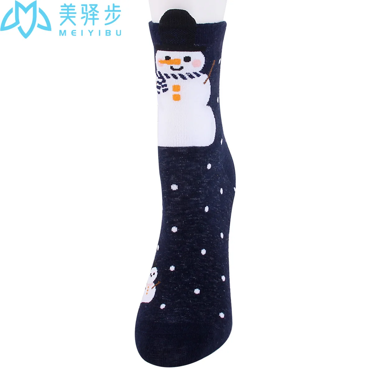 12 Pairs Per Set Winter Christmas Socks Cute Cartoon Santa Claus Female Socks Popular Female Socks