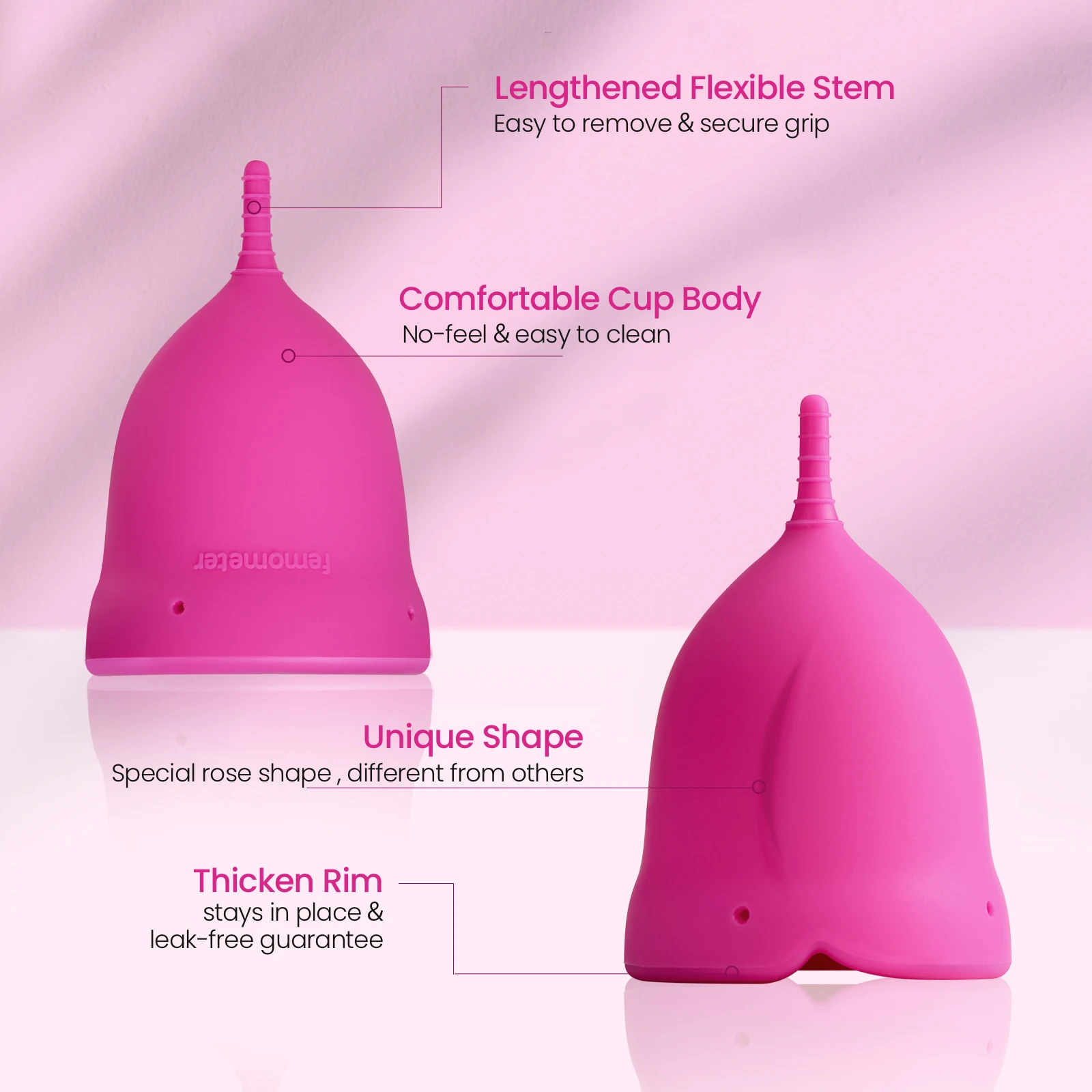 2 шт./компл. Femometer менструальная чаша стерилизации силиконовые менструальные для