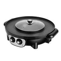 grill home electric barbecue machine hot pot barbecue grilled one pot smokeless barbecue dish electric baking pan