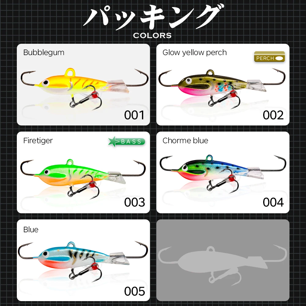 Hunthouse Ice Fishing Lures Jig Bait Balancer Sinking 30mm/5.5g 35mm/11g 45mm/18g Winter Fishing Hard Bait Bass Pesca Tackle