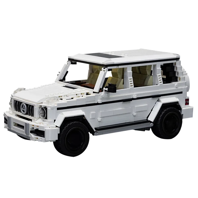 

Конструктор MOC G63 W464 автомобиль, высокотехнологичные модели, кирпичи, набор для свадьбы, внедорожника, микро-мультяшный город, игрушки для де...