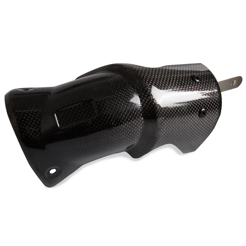 Выхлопная труба мотоцикла из углеродного волокна теплозащитная крышка защита от