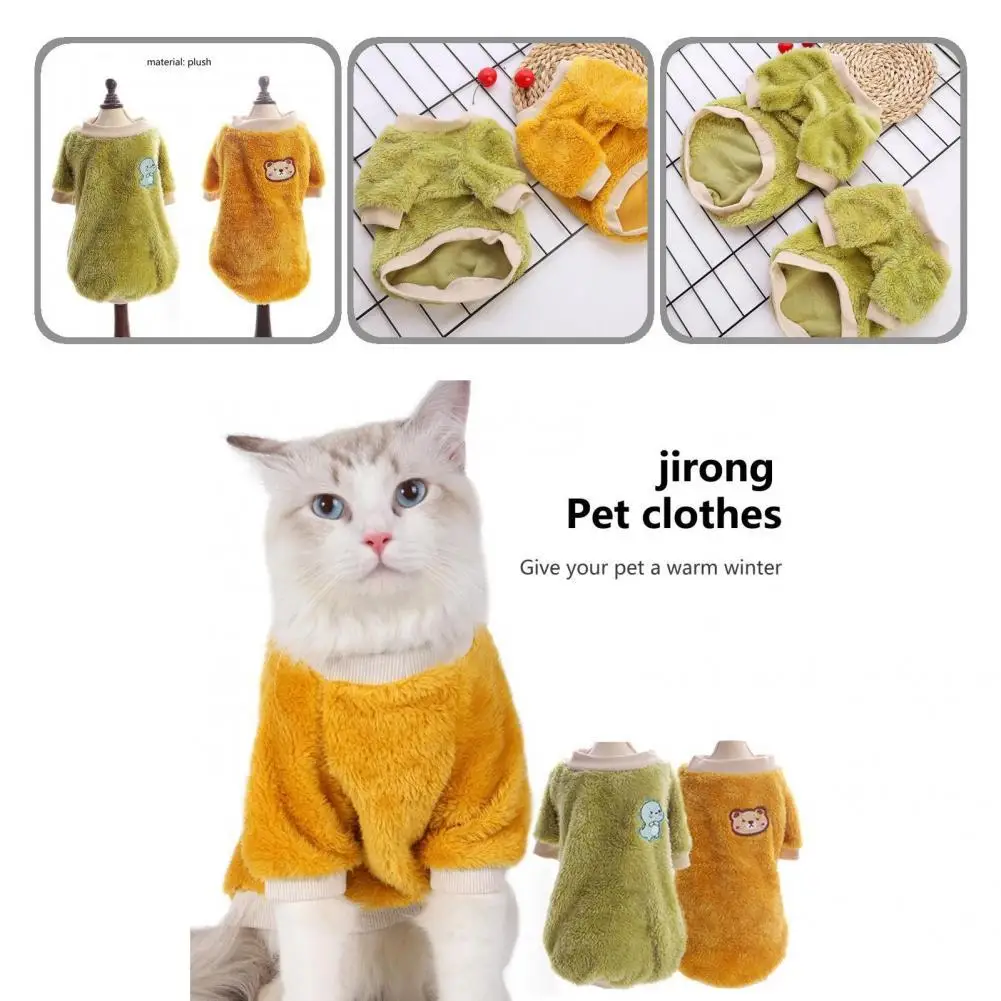 

Stylish Cat Coat Fine Workmanship Washable Warm Winter Pet Sweater Cat Apparel Cat Clothing