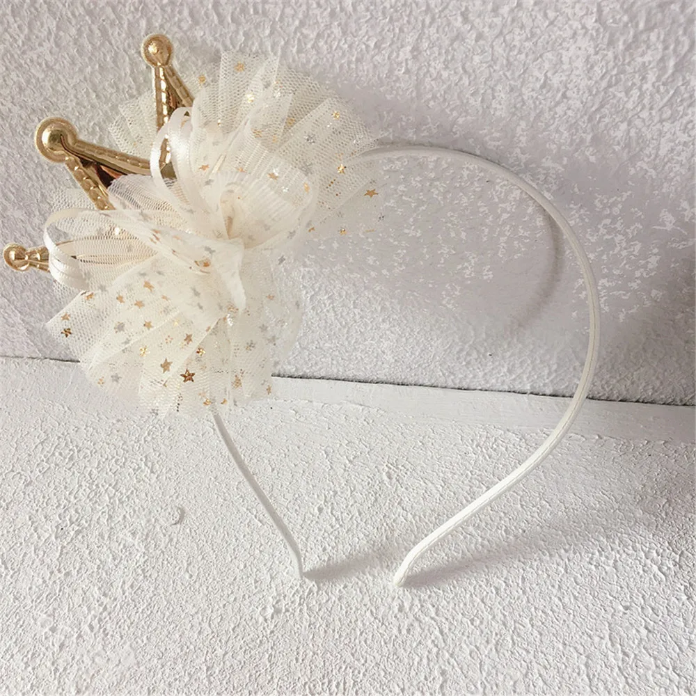 Headbands For Kids Girl Princess Hairbands Yarn Crown Bow Knot Rabbit Flower Child Hair Accessories Korean Handmade Wholesale | Аксессуары
