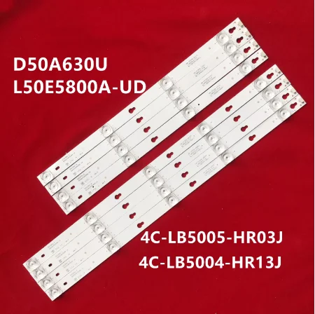 8 шт для 4C LB5005 HR03J 4c lb5004 tcl ЖК дисплей подсветка полосы d50a630u L50E5800A UD|Светодиодные