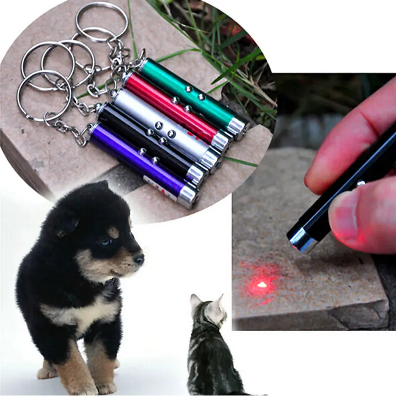 

LED Light Laser Toys Red Laser Pen Tease Cats Rods Visible light Laserpointer Funny Interactive Goods For Pets 5 Colors
