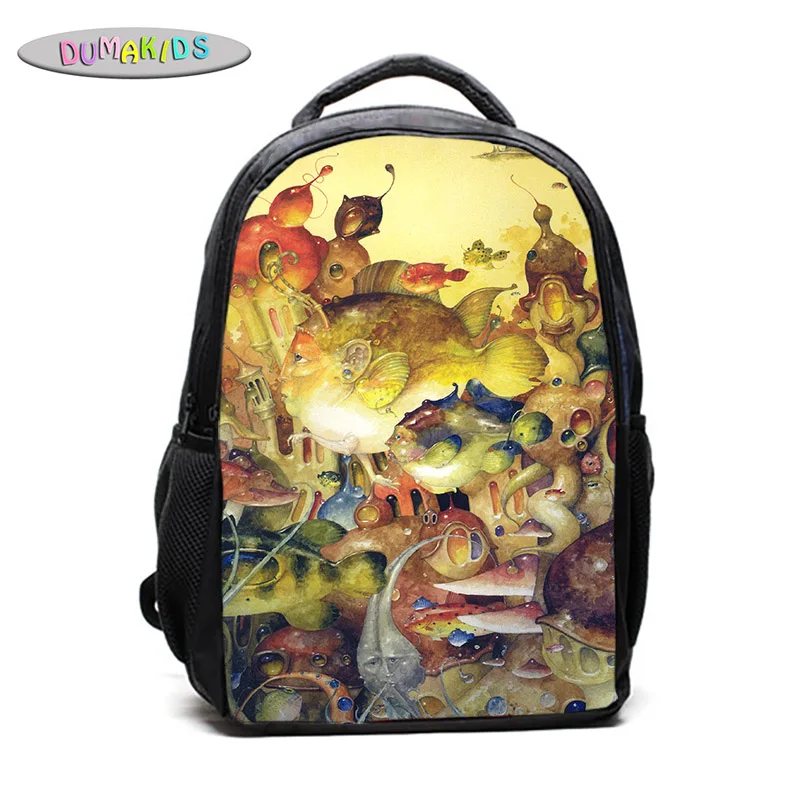 Mochila Escolar Sac a Dos Печать школьный рюкзак для ноутбука Тетрадь планшета Колледж