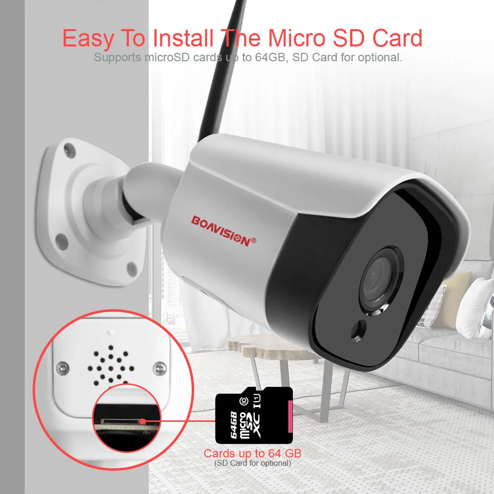 HD 5MP 1080P IP Wifi камера Bullet беспроводная камера безопасности Onvif наружная двухсторонняя аудио камера ночного видения 20 м TF слот для карт CamHi