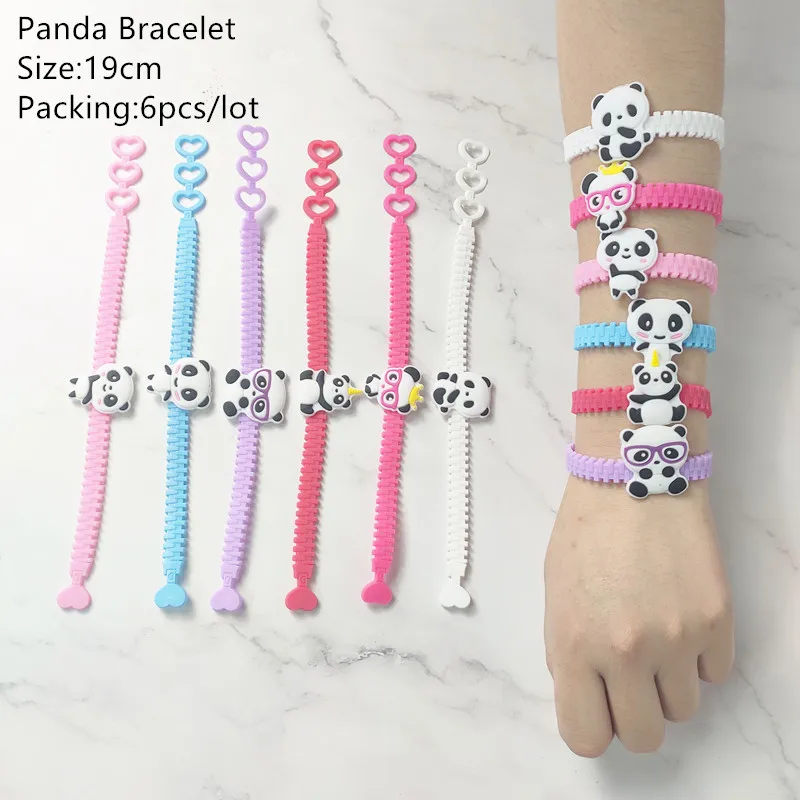 6pcs P Bracelet new Вечерние бутылочки с фламинго, единорогом, дезинфицирующее средство для рук, набор с русалочкой, вечерние украшения для вечеринки в честь Дня рождения, Детские вечерние подарки в джунглях - Цвет: 6pcs P Bracelet new