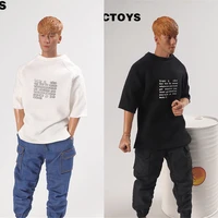 16 scale man cctoys cc006 loose print t shirt trendy korean top clothes for 12 inch male action figrue body toys