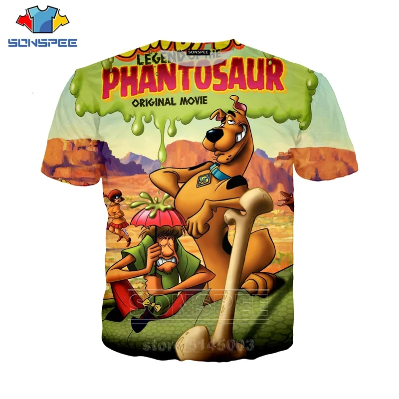 Аниме Скуби Ду футболка Летняя для мужчин женщин толстовка 3D принт Чили мода