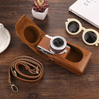 Всего тела Fit из искусственной кожи цифровой Камера чехол сумка Бокс кожного