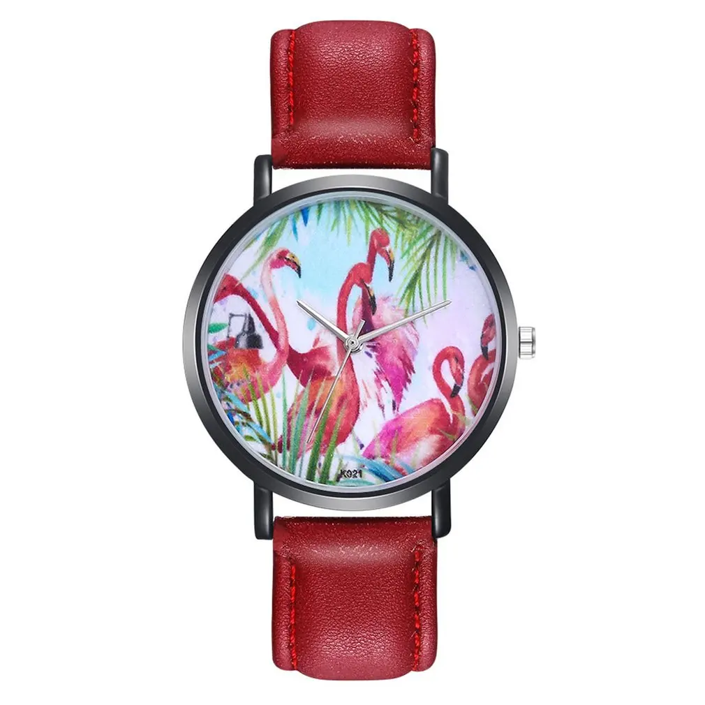 Женские часы кварцевые многоцветные кожаный ремешок наручные аналоговый Reloj femen |