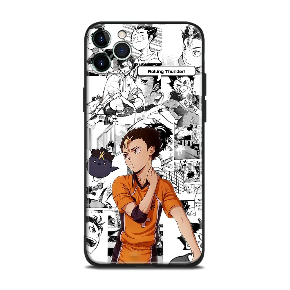 Стеклянный Мягкий силиконовый чехол Yu Nishinoya Haikyu для IPhone SE 6s 7 8 Plus X XR XS 11 12 Mini Pro Max -