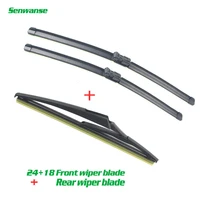 senwanse front and rear wiper blades for peugeot 308 t9 2014 2018 hatchback windshield windscreen wiper blade 24189 inchs