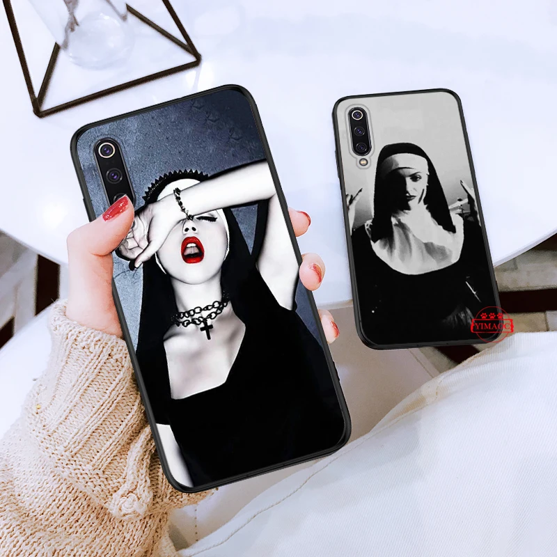 Sister nun силиконовый чехол для Xiaomi 6 8 9 SE A1 A2 A3 Lite F1 Mix 2S MAX 3 9T Pro CC9E CC9 |