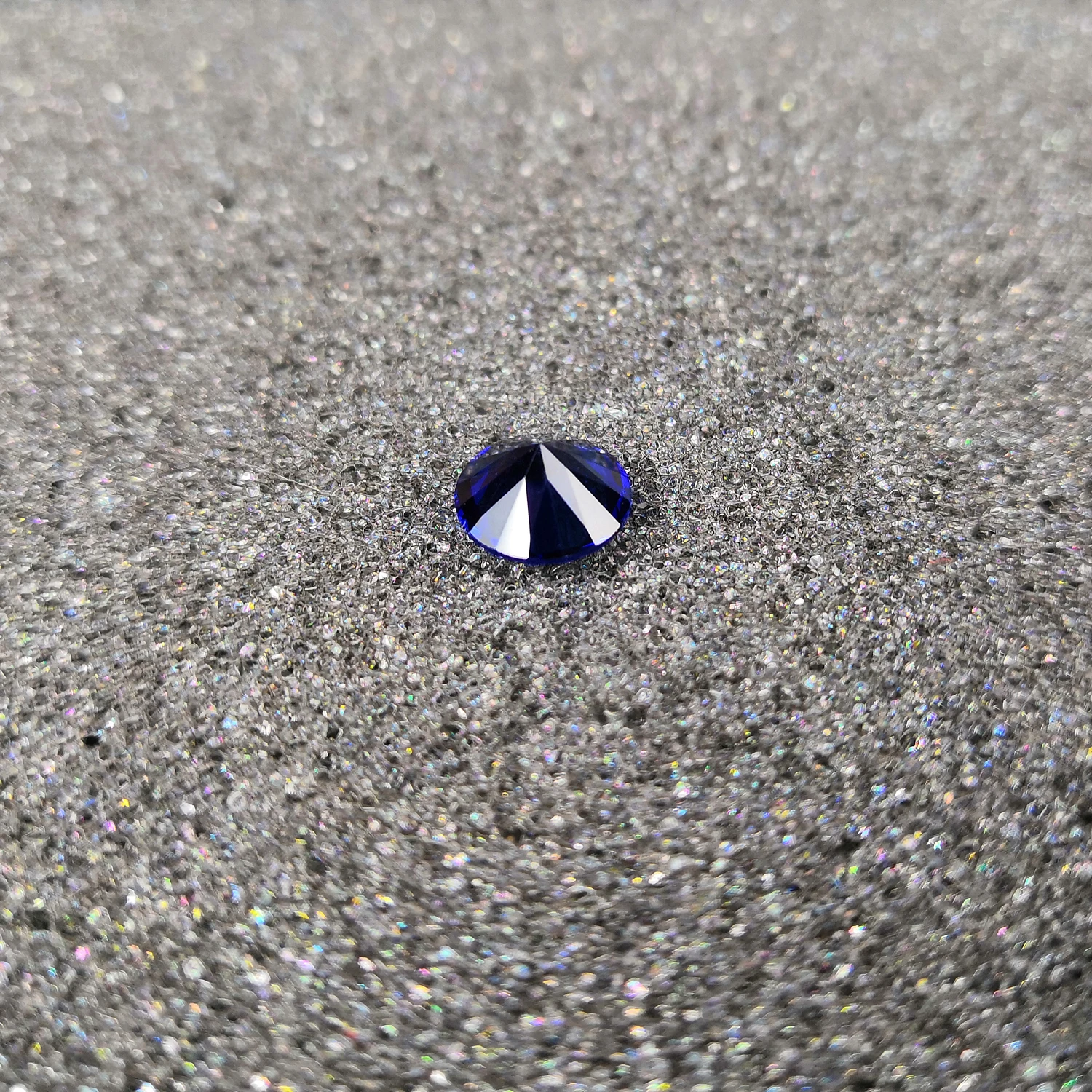 Высокое качество драгоценных камней темно-синий цвет стекла круглой формы для