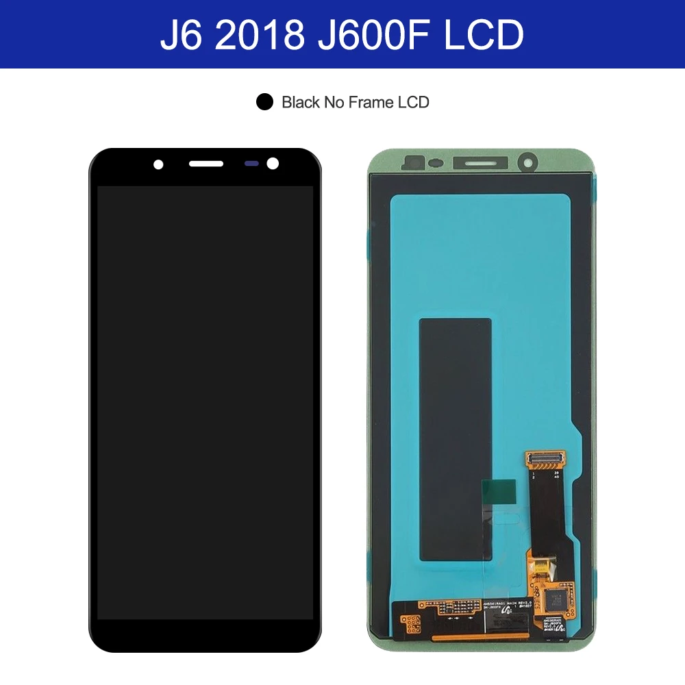 100% тест 5 6 &quotSuper AMOLED ЖК дисплей для Samsung Galaxy J6 2018 J600F J600G сенсорный экран в сборе