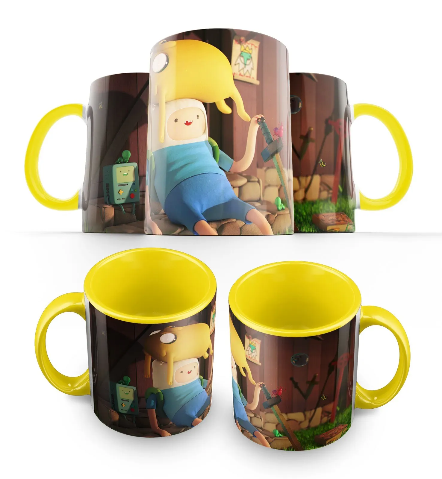 Кружка: время приключений(Adventure Time Finn Jake Принцесса Бубльгум Снежный Король