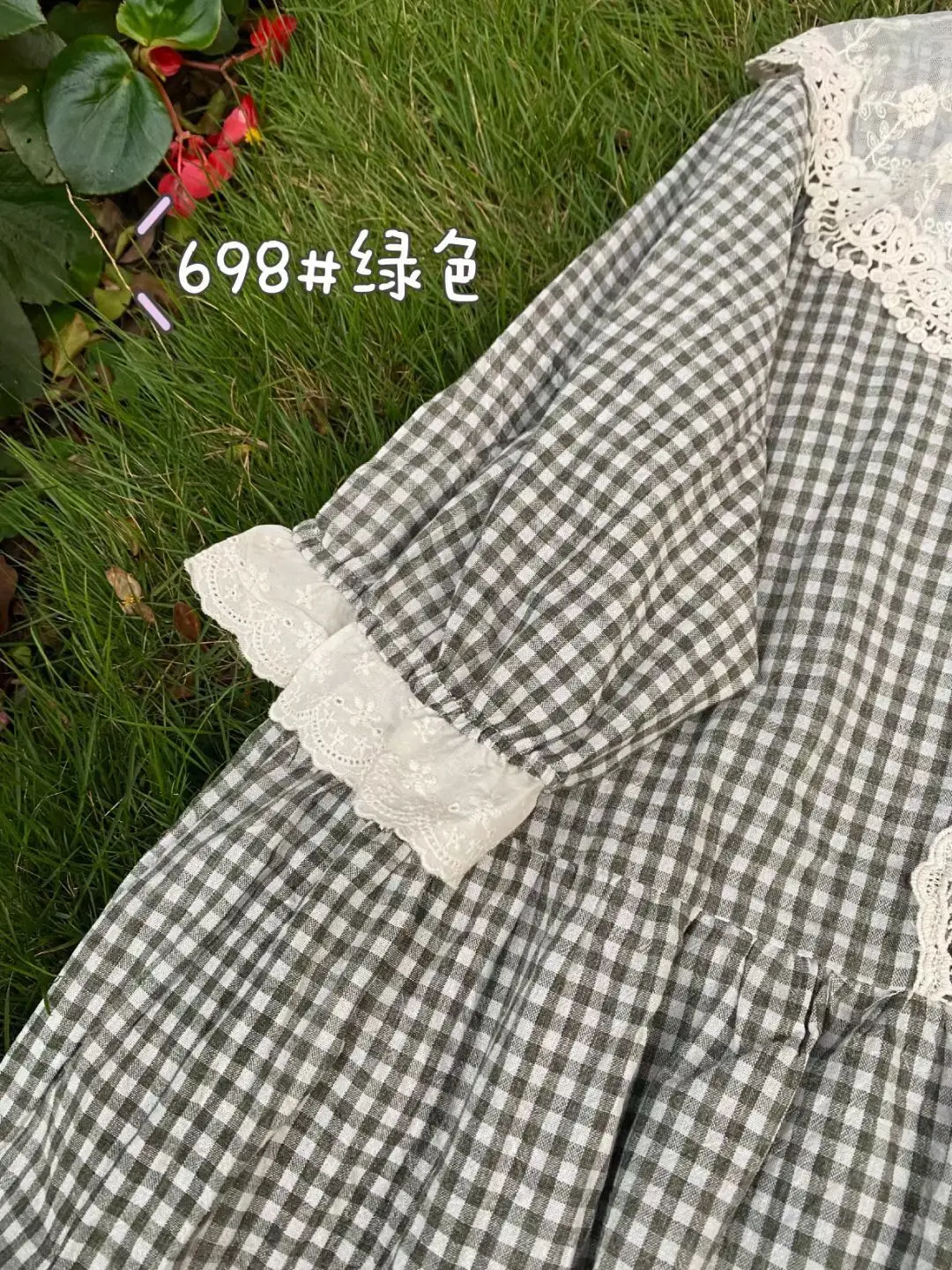 

Summer Dress 2021 trend fashion women clothing sweet plaid dress o neck loose short sleeve dress