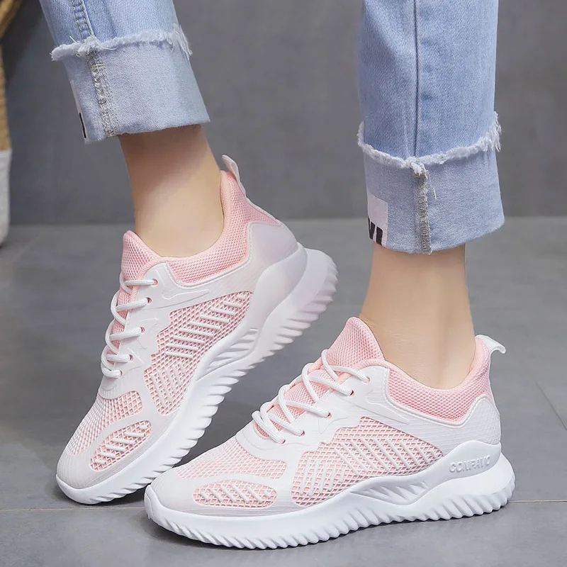 new Women Sneakers Fashion Breathble Vulcanized Shoes Pu leather Platform Lace up Casual White Tenis Feminino Zapatos De Mujer | Обувь