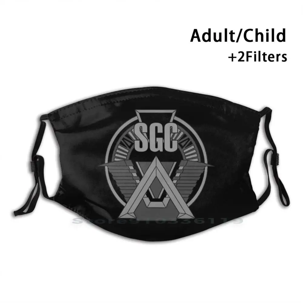 

Stargate Sg1 Design Anti Dust Filter Washable Face Mask Kids Sgi Stargate Atlantis Sci Fi Stargate Tealc Scifi Geek Jack Space