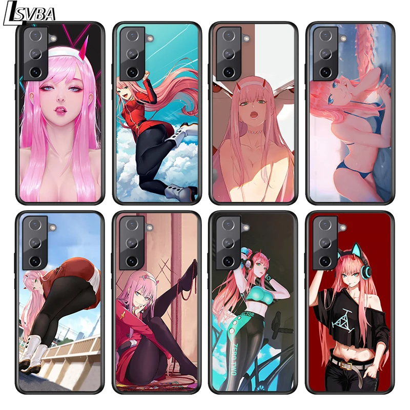 

Zero Two Darling FranXX Hard For Samsung S21 S20 FE S10e S10 S9 S8 S7 S6 Ultra Plus Lite Edge Silicone Black Soft Phone Case
