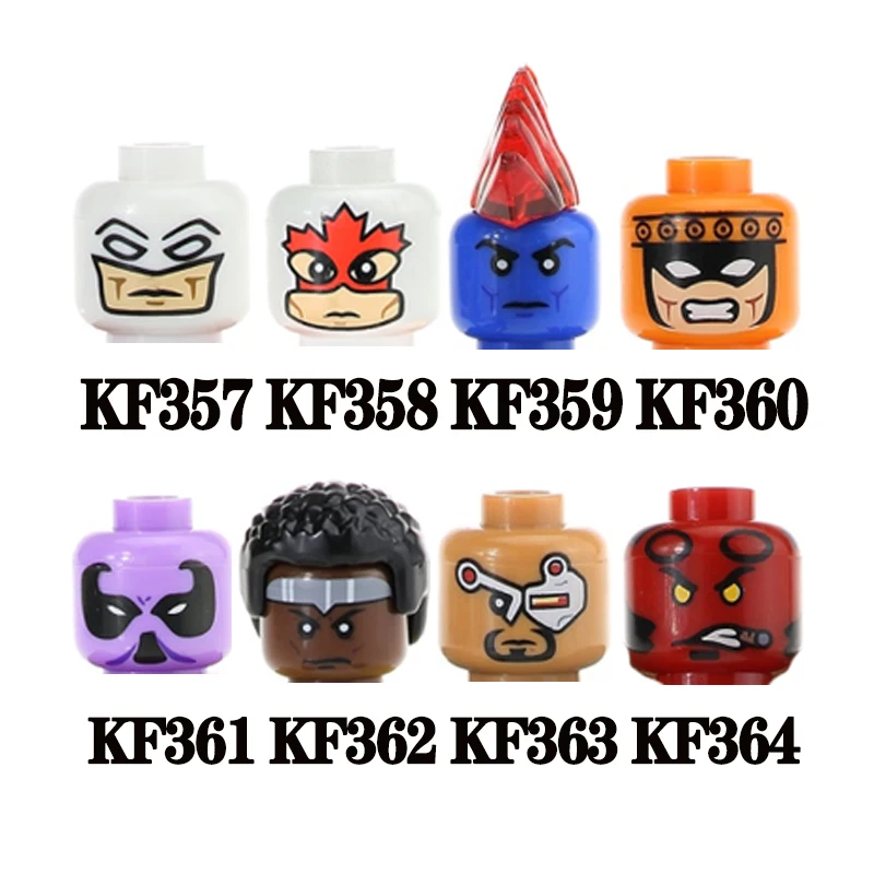 

Single Sale Building Blocks Famous Movie Character Action Head Brick Figures Educational Toys For Children Gifts KF6029 In Stock