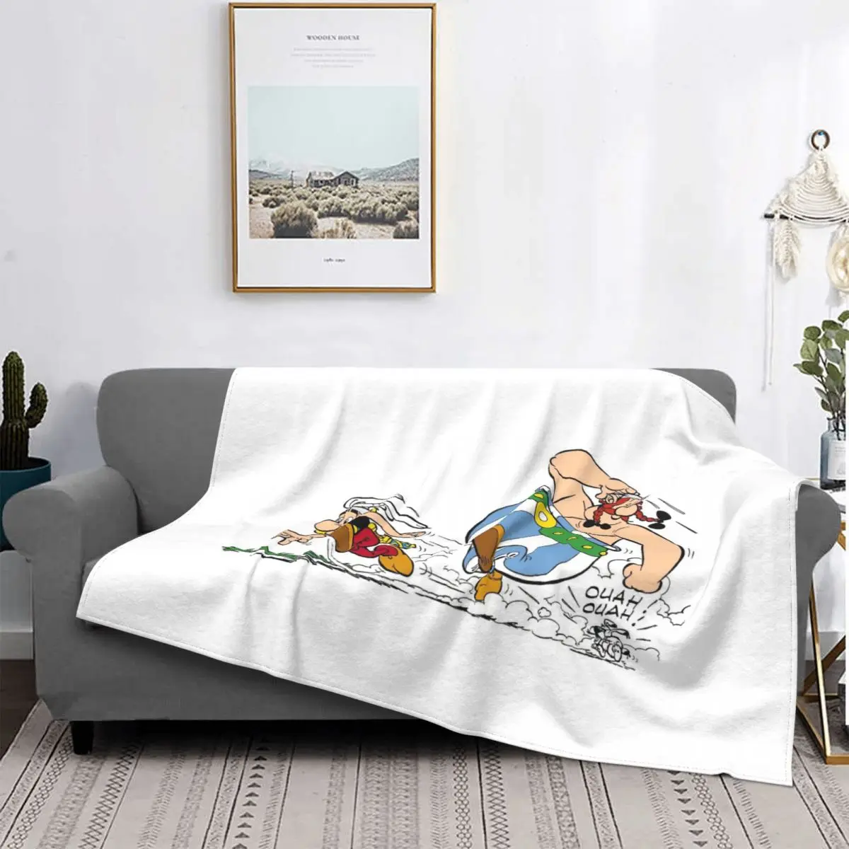 

Ковер Asterix Obelix, текстильный флокирующий текстиль для гостиной, популярное одеяло для кровати, покрывала, Роскошное Одеяло, фланелевое одеял...