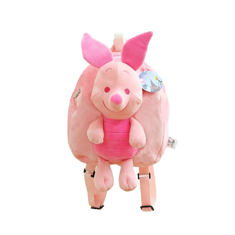 Pig Оригинальные плюшевые кукольные сумки Дисней Микки Минни Маус Стич винни пух плюшевые куклы сумка детская школьная сумка Детский подарок - Цвет: Pig